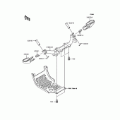 Схема вузла: Підніжки для Kawasaki KLX110 KLX110