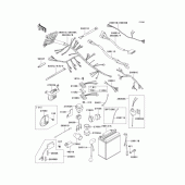 Схема вузла: Chassis electrical equipment(1/2) для Kawasaki KZ1000 Police