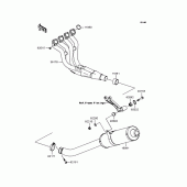 Схема вузла: Вихлопна система для Kawasaki ZX636 Ninja ZX-6R