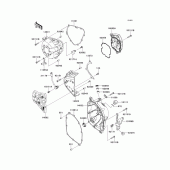 Схема вузла: Engine cover(s) до Kawasaki ZX1000 Z1000SX