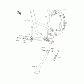 Схема вузла: Stand(s) для Kawasaki KL650 KLR650
