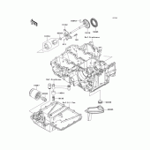 Схема узла: Масляный насос & Масляный фильтр для Kawasaki ZX1400 Ninja ZX-14