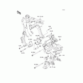 Схема узла: Крепление двигателя для Kawasaki EX650 Ninja 650