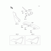 Схема вузла: Side cover/chain case(zr550-b1/b2) для Kawasaki ZR550 Zephyr