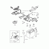 Схема узла: Электрооборудование для Kawasaki ZX600 Ninja ZX-6