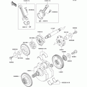 Схема узла: Коленчатый вал для Kawasaki VN1500 VN1500 Classic Tourer Fi