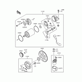 Схема вузла: Стартер електричний & Привід стартера для Kawasaki ZX400 ZZR400