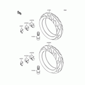 Схема вузла: Колеса для Kawasaki ZX400 ZZR400