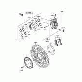 Схема узла: Передний тормоз для Kawasaki ZX1000 Z1000SX ABS