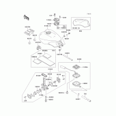 Схема вузла: Fuel tank(1/2) для Kawasaki ZG1000 Concours