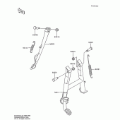 Схема вузла: Підставка для Kawasaki ZX600 Ninja 600R