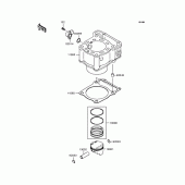 Схема вузла: Циліндр & Поршень для Kawasaki KLX250 D-Tracker