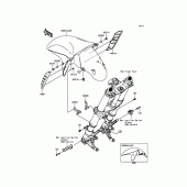 Схема вузла: Переднє крило для Kawasaki ZX1400 Ninja ZX-14R ABS 30TH