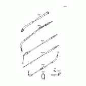 Схема вузла: Троси для Kawasaki EX250 Ninja 250