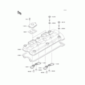 Схема узла: Клапанная крышка для Kawasaki ZX900 Ninja ZX-9R