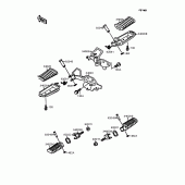 Схема вузла: Підніжки для Kawasaki EL250 Eliminator 250LX