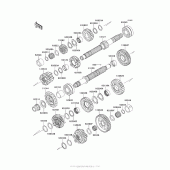 Схема узла: Трансмиссия для Kawasaki ZX1000 Ninja 1000 ABS