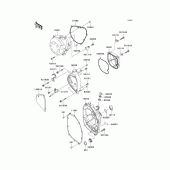 Схема вузла: Engine cover(s) для Kawasaki ZR750 Z750S