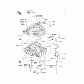 Схема узла: Картер двигателя для Kawasaki ZX600 Ninja ZX-6R