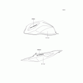 Схема узла: Decals(silver)(j2) для Kawasaki ZR750 Z750