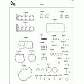 Схема вузла: Gasket kit для Kawasaki ZX1100 GPZ1100