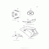 Схема вузла: Decals (Gray)(Fffa) для Kawasaki ZX1400 Ninja ZX-14R ABS