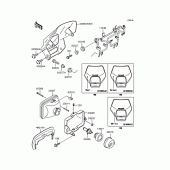 Схема вузла: Фара для Kawasaki KLX250 KLX250ES