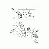 Схема вузла: Taillight(s) для Kawasaki VN900 Vulcan 900 Classic