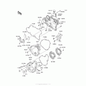 Схема узла: Engine Cover(S) для Kawasaki KL650 KLR650