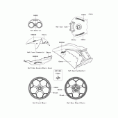 Схема узла: Decals(ebony) для Kawasaki ZX1400 Ninja ZX-14R