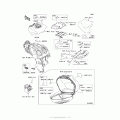 Схема вузла: Інформаційні наклейки для Kawasaki ZG1400 Concours 14 ABS