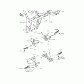 Схема вузла: Підніжки для Kawasaki ER250 Z250 ABS