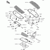Схема вузла: Підніжки для Kawasaki VN1500 VN1500 Classic Tourer