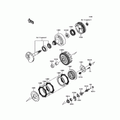 Схема вузла: Зчеплення для Kawasaki KLX110 KLX110