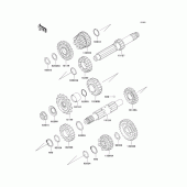 Схема вузла: Трансмісія для Kawasaki VN800 Vulcan 800 Classic