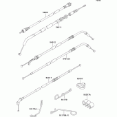 Схема узла: Тросики для Kawasaki ZX600 ZZ-R600