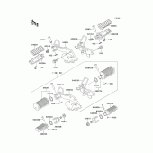 Схема вузла: Підніжки для Kawasaki EL250 Eliminator 250