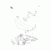 Схема узла: Сиденье для Kawasaki KLX125 D-Tracker
