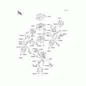 Схема вузла: Meter(s) для Kawasaki VN750 Vulcan 750