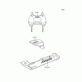 Схема вузла: Наклейки для Kawasaki ZX400 ZZR400