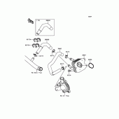 Схема вузла: Олійний охолоджувач для Kawasaki ZX1000 Ninja H2R