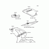 Схема вузла: Наклейки (Blue; ZX636-B1H) для Kawasaki ZX636 Ninja ZX-6R