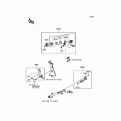 Схема вузла: Аксесуари (Helmet Lock etc.) для Kawasaki EN650 Vulcan S