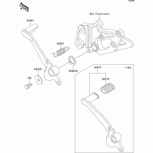 Схема узла: Лапка тормоза для Kawasaki EX500 EX500