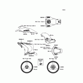 Схема вузла: Decals(White) для Kawasaki ZX1000 Ninja ZX-10R