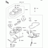 Схема узла: Meter для Kawasaki ZX600 ZZ-R600