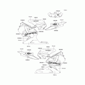 Схема вузла: Decals(green) для Kawasaki ZX1200 Ninja ZX-12R