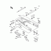 Схема вузла: Задній важіль (Маятник) для Kawasaki KLE400