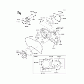 Схема вузла: Right engine cover(s) для Kawasaki VN1600 VN1600 Mean Streak