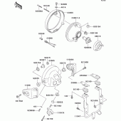 Схема вузла: Headlight(s) для Kawasaki ZR1100 Zephyr 1100RS